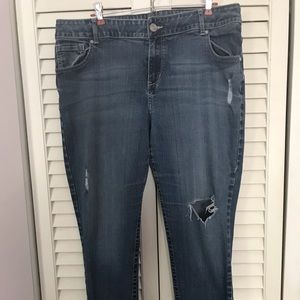 Ladies’ Lane Bryant Distressed Skinny Jeans